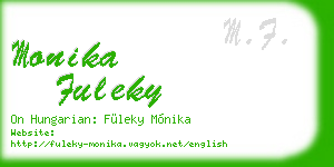 monika fuleky business card