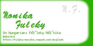 monika fuleky business card